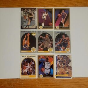 Golden State Warriors 9-Card Vintage Lot, Tim Hardaway & HOF Chris Mullin!